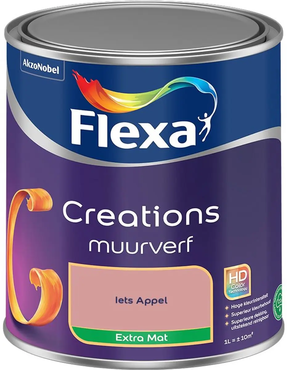 Flexa Creations Muurverf Extra Mat Iets Appel 1L