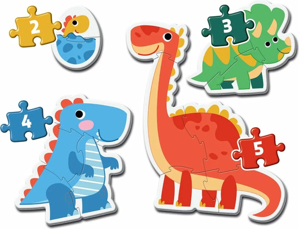 Clementoni My First Puzzles Dinosaurus 14 Stuks - Multicolor