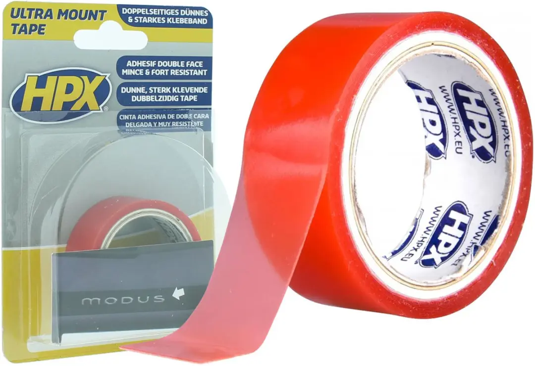 HPX Ultra Mount Bevestigingstape 19mm x 1,5m - Transparant