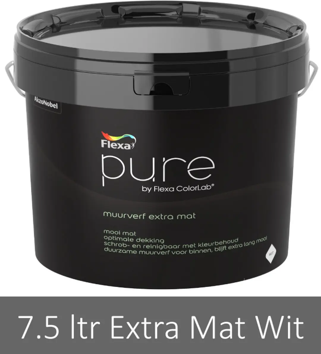 Flexa Pure Muurverf Extra Mat Wit - 7,5L