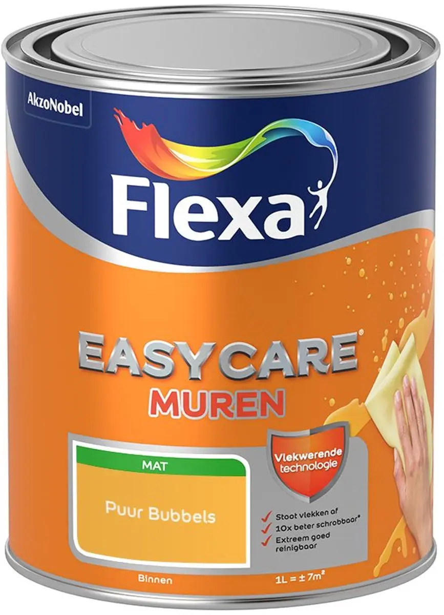 Flexa Easycare Muren Puur Bubbels Mengverf 1L