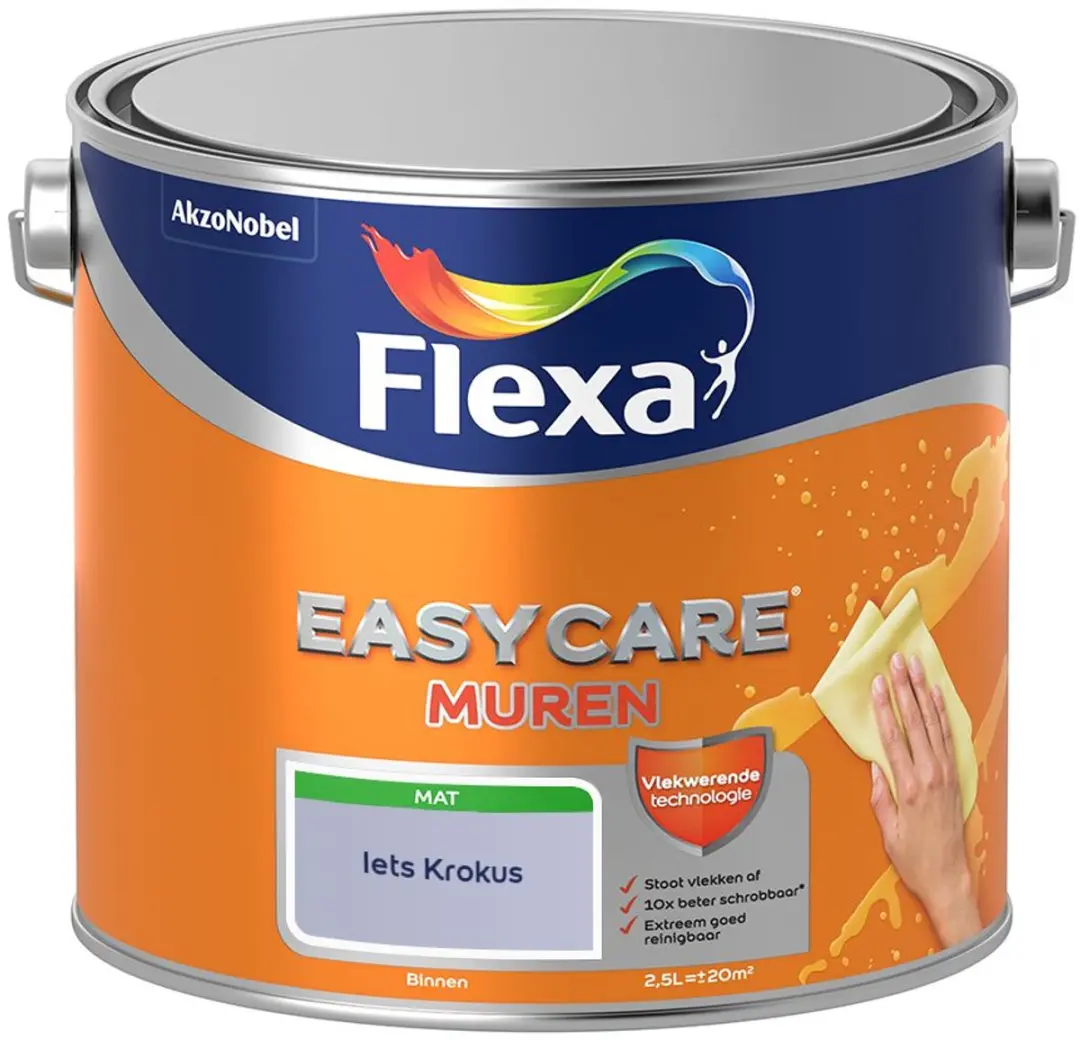 Flexa Easycare Muren Mengverf Iets Krokus 2,5L