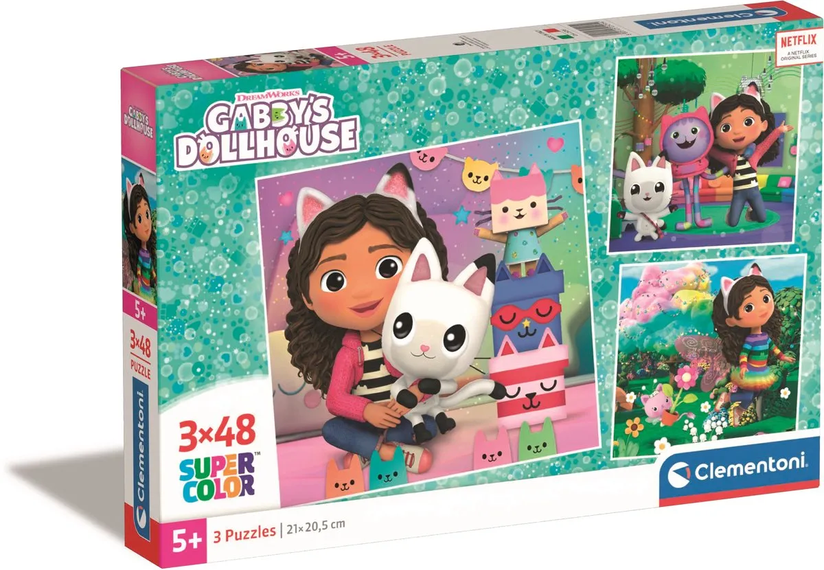 Clementoni Gabby's Dollhouse Puzzel 144 Stuks