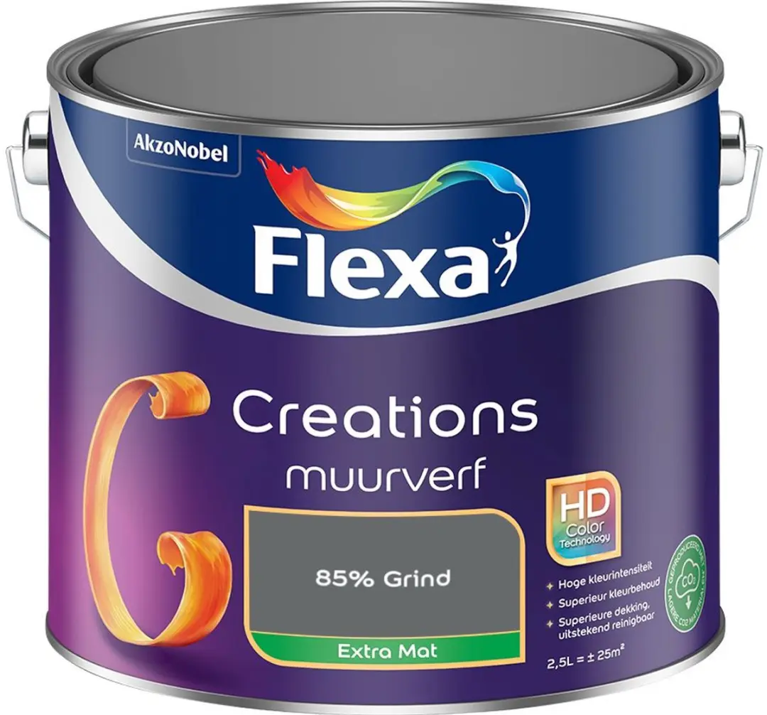 Flexa Creations Muurverf Extra Mat 85% Grind