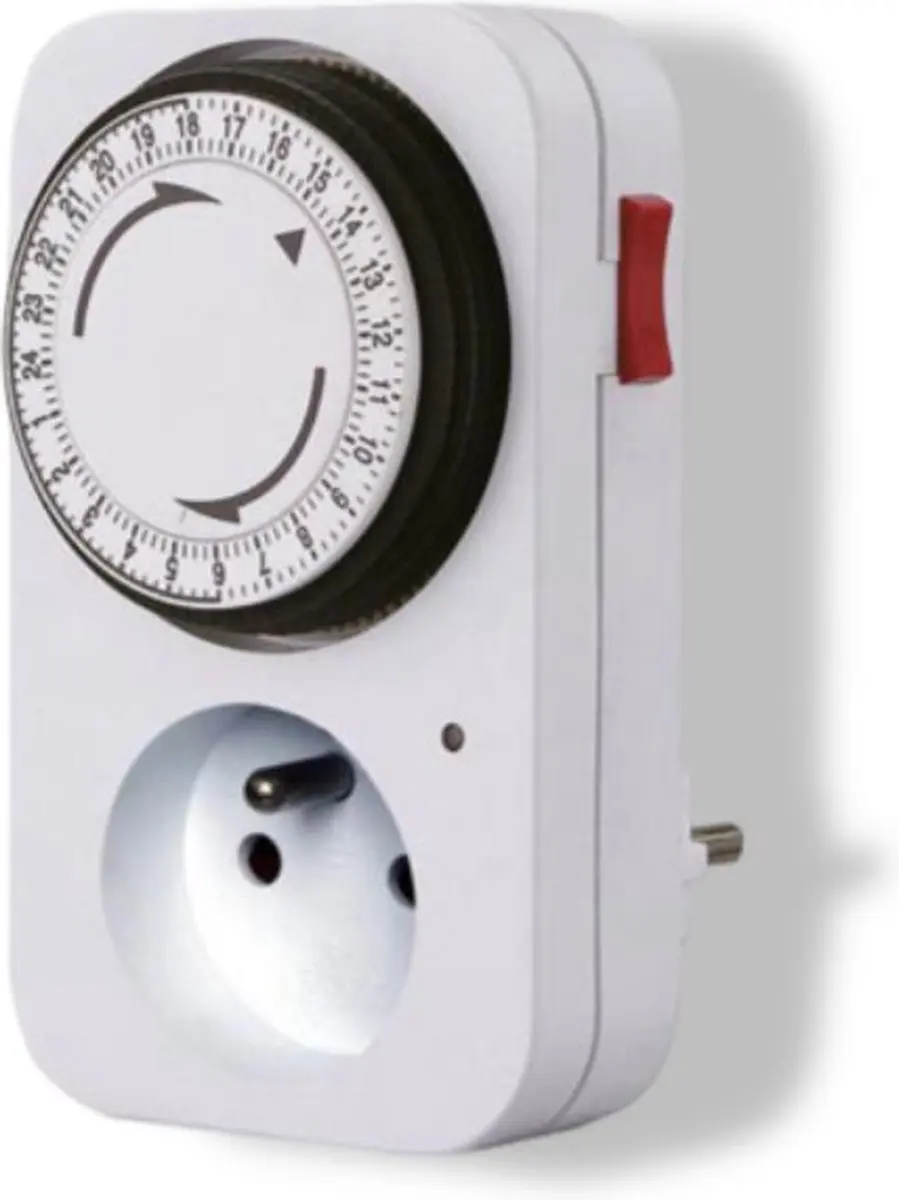 Perel Mechanische 24-uurs Timer 16A 3680W - Wit
