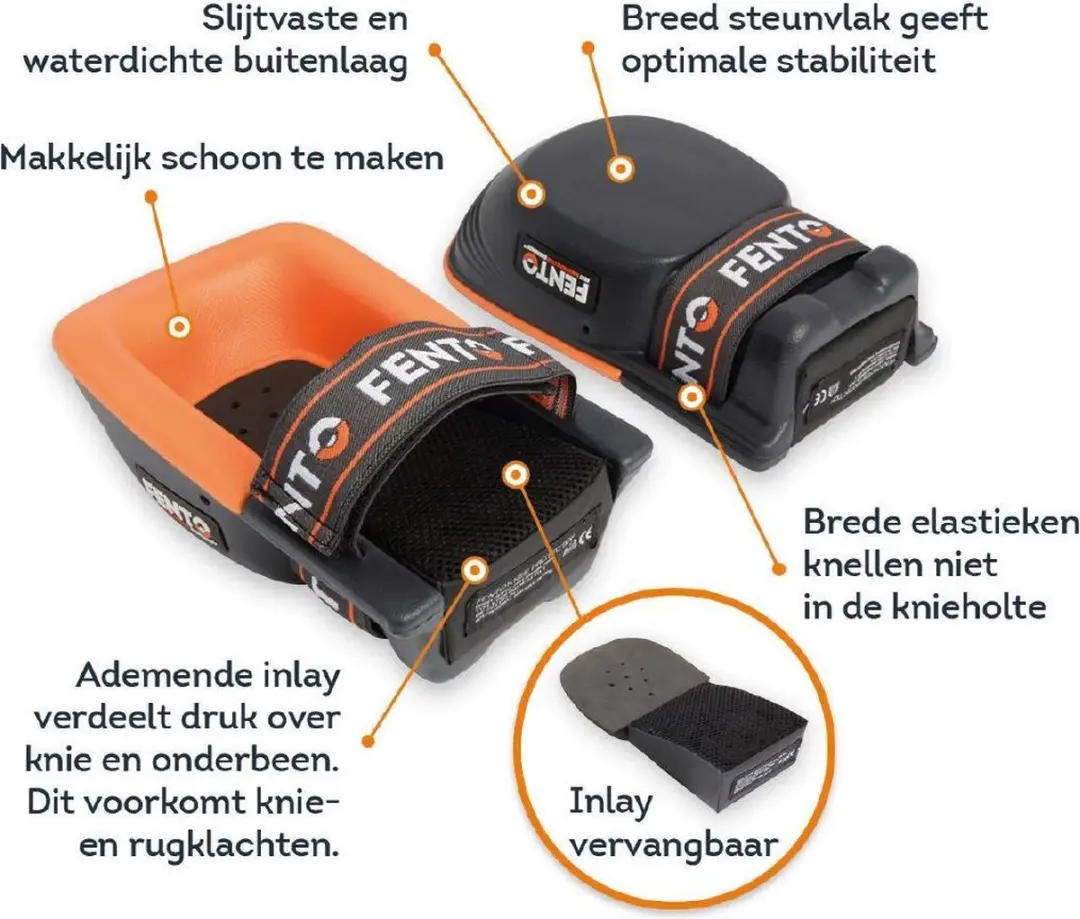 Fento ORIGINAL Kniebeschermer - One Size - Zwart - afbeelding 6 van 6