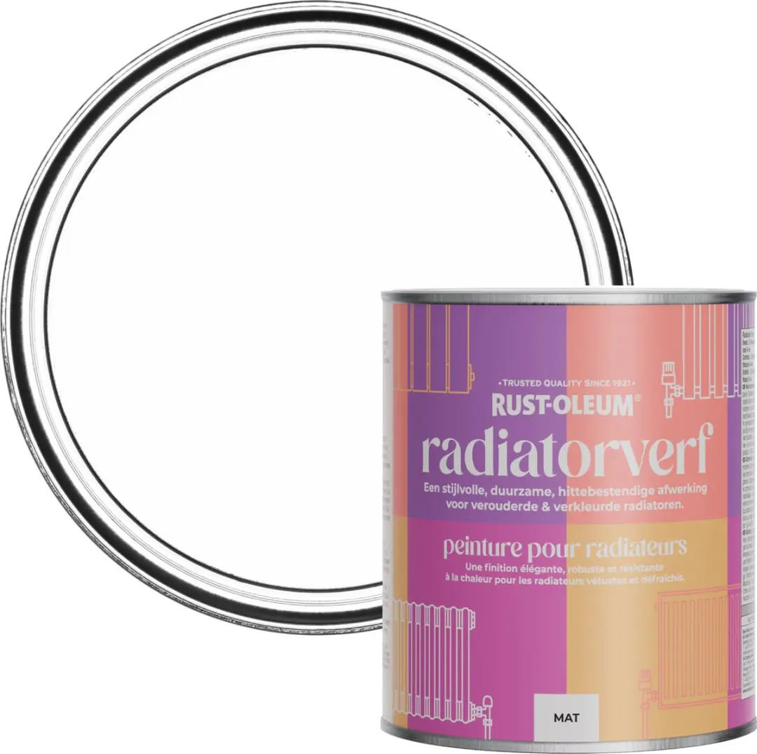 Rust-Oleum Witte Radiatorverf 750ml