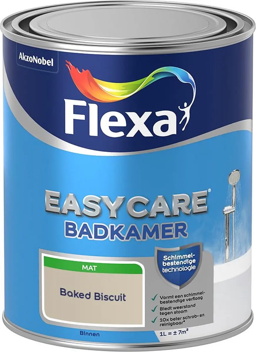 Flexa Easycare Badkamer Mengverf Baked Biscuit 1L