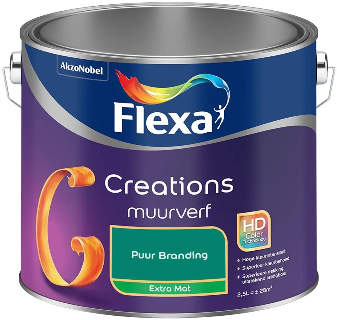 Flexa Creations Muurverf Extra Mat Puur Branding 2,5L