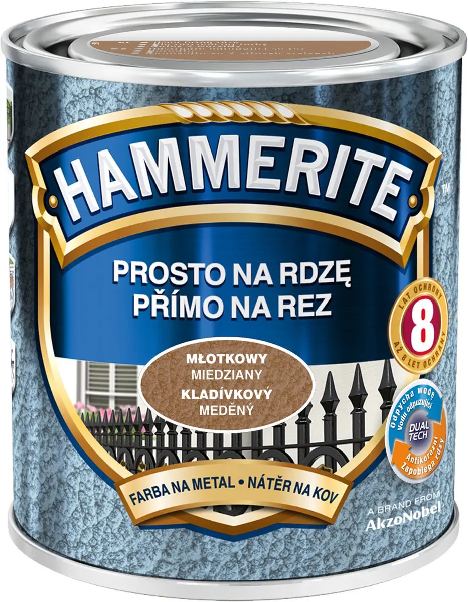 Hammerite Direct Op Roest Hamer 0,7L