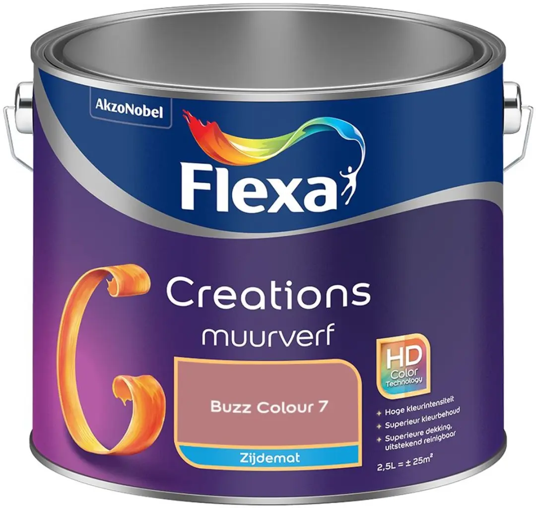 Flexa Creations Muurverf Zijdemat Buzz Colour 7
