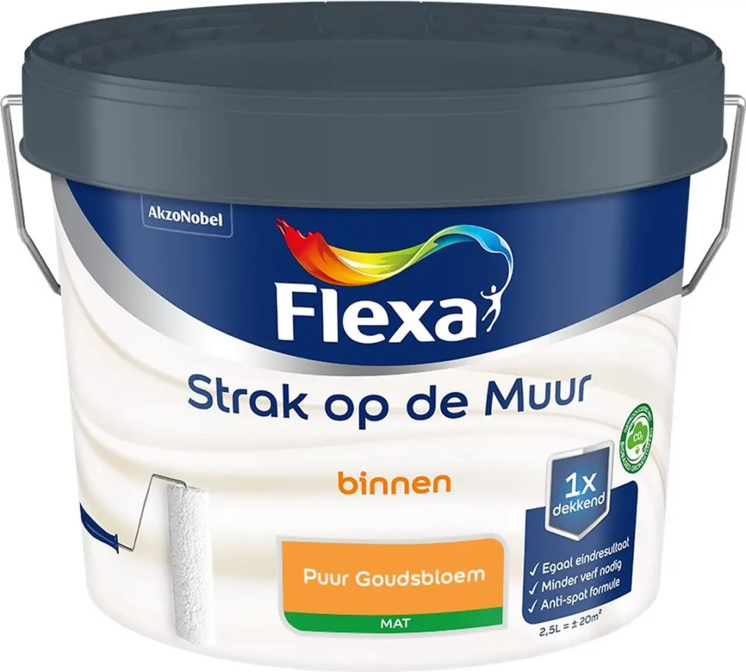 Flexa Mengverf Puur Goudsbloem 2,5L