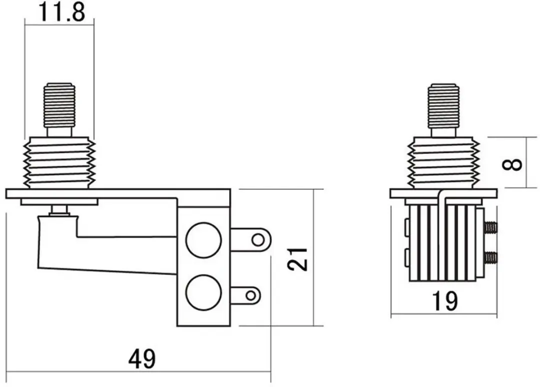 Boston SW-75-RA 3-way toggle switch voor 3-pickup gitaren