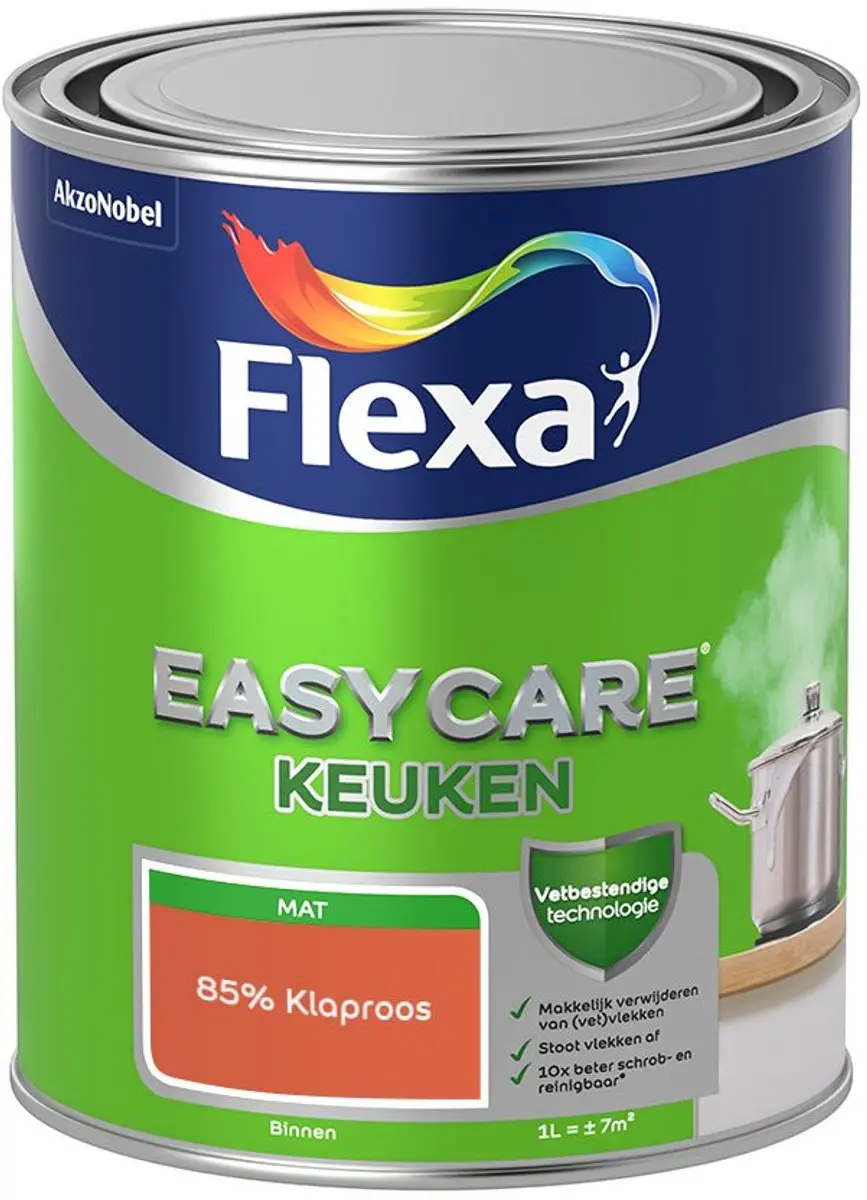 Flexa Easycare Keukenverf 85% Klaproos 1L