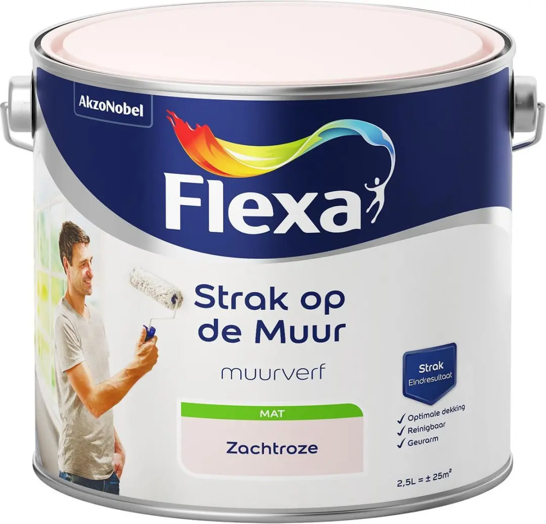 Flexa Strak op de Muur Muurverf Mat 2,5L