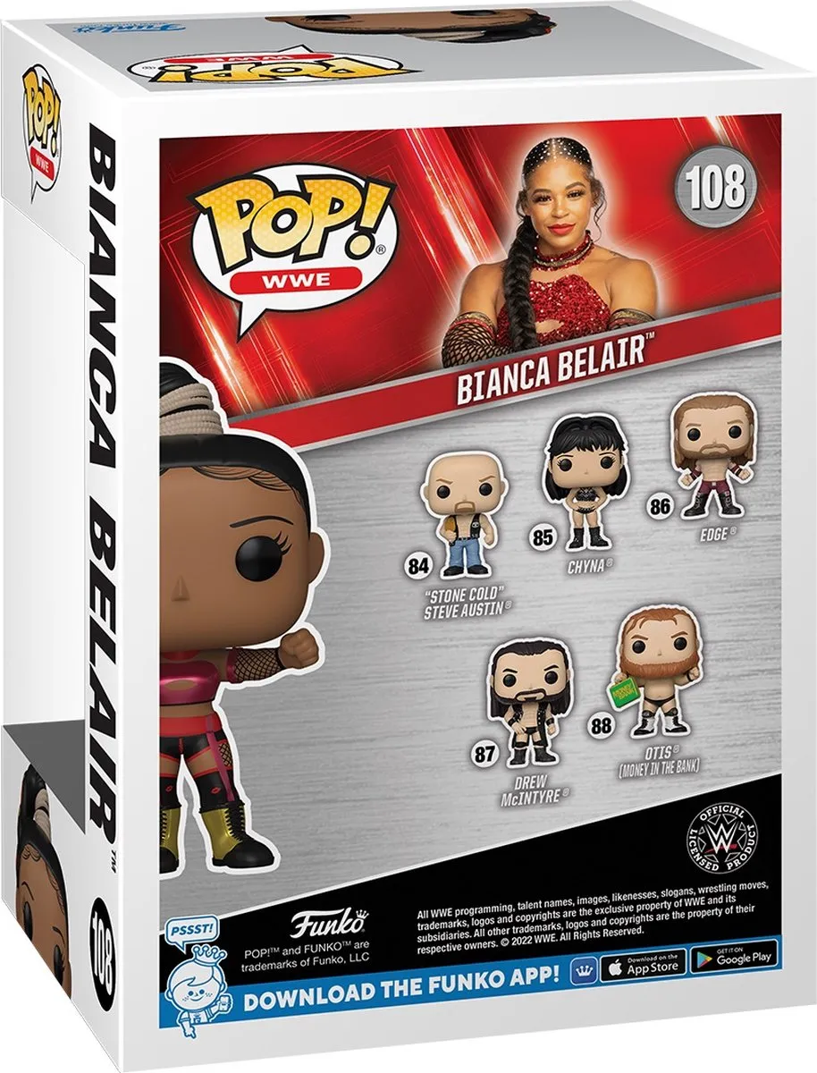 Funko WWE POP! Bianca Belair WM38 Verzamelfiguur - 9cm