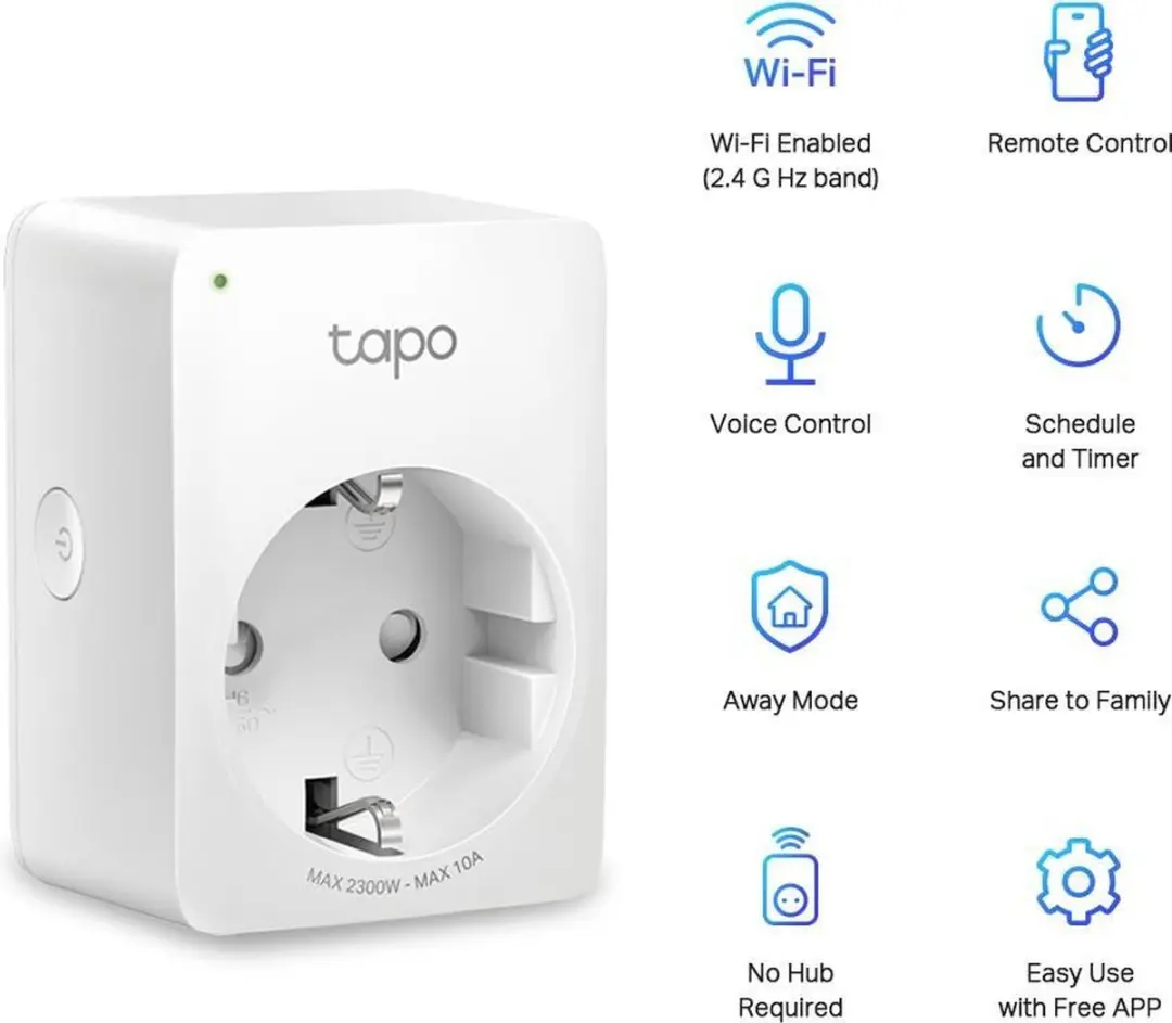 TP-Link Tapo P100 Slimme Stekker - Wit - afbeelding 6 van 6