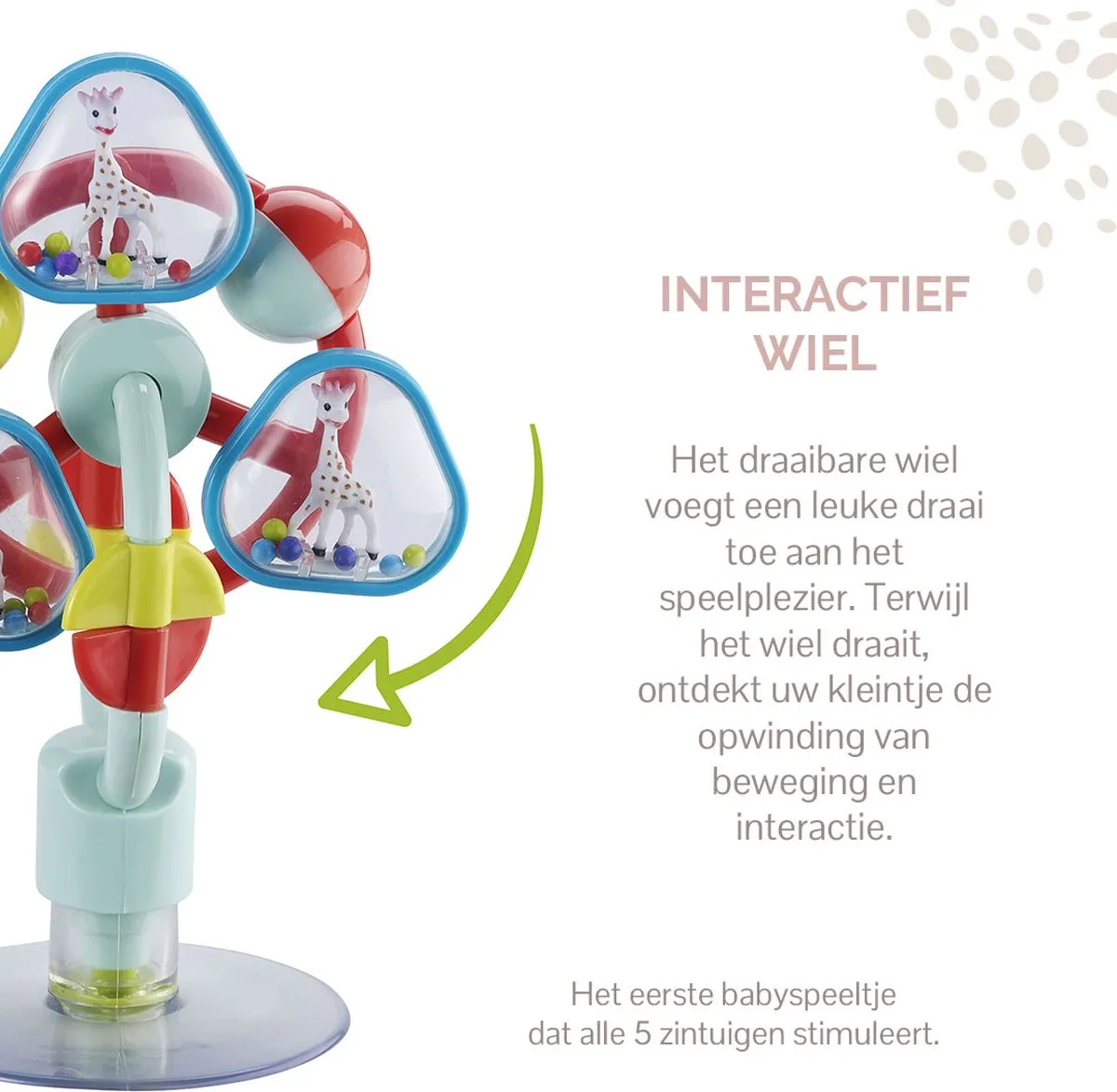 Sophie de Giraf Zuignap met Speeltjes - Multi