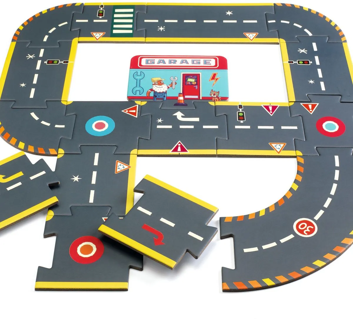 Djeco Crazy Motors Circuitpuzzel - 26 Stuks - DJ05498 - afbeelding 2 van 4