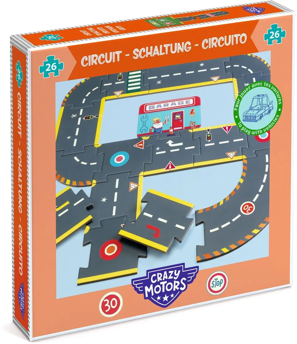 Djeco Crazy Motors Circuitpuzzel