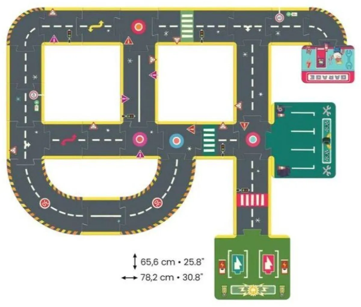 Djeco Crazy Motors Circuitpuzzel - 26 Stuks - DJ05498 - afbeelding 4 van 4