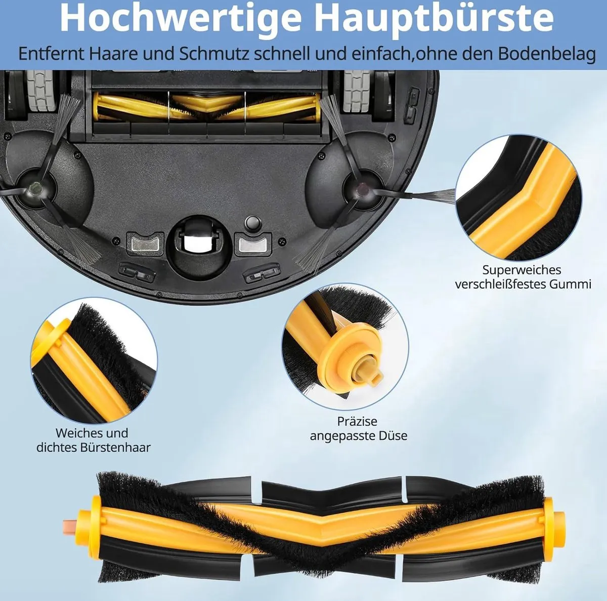 Ecovacs Rolborstels Set 10 Stuks - o.a. Deebot Ozmo 920/950