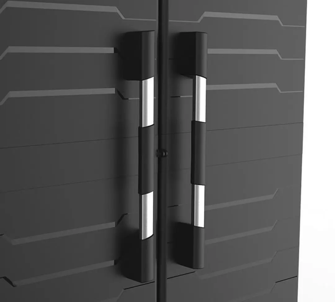 Keter XL Garage Hoge Kast 3 Planken - 89x54x188cm - Zwart
