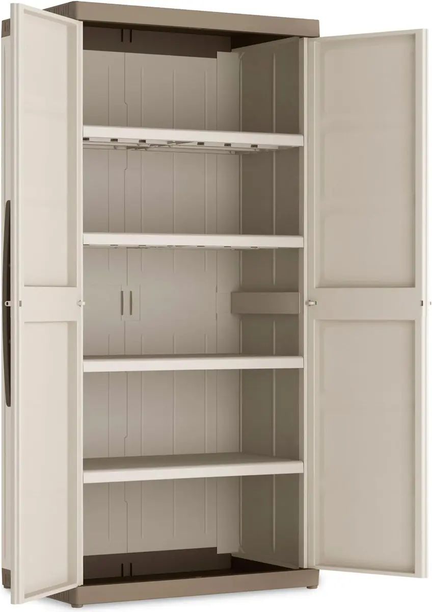 KIS Excellence XL Opbergkast 54x89x182cm - 4 Planken - Beige/Taupe