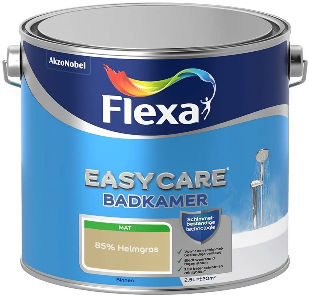Flexa Easycare Badkamerverf 85% Helmgras - 2,5L