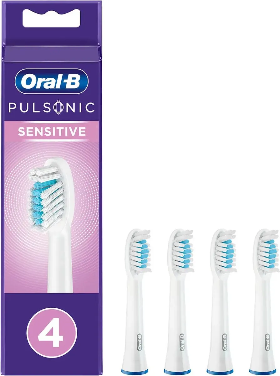 Oral-B Pulsonic Sensitive Opzetborstels 4 Stuks - Zwart