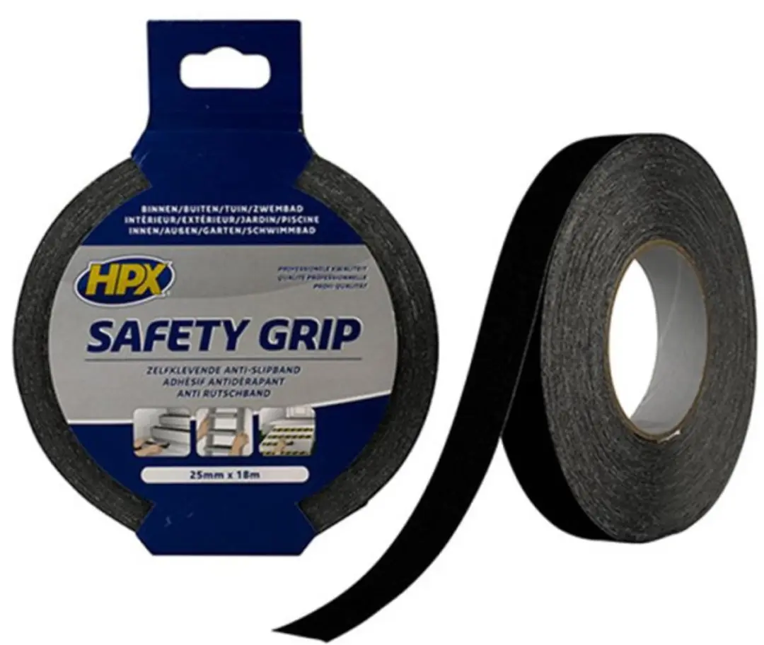 HPX Anti-slip Tape 25mm x 18m - Zwart