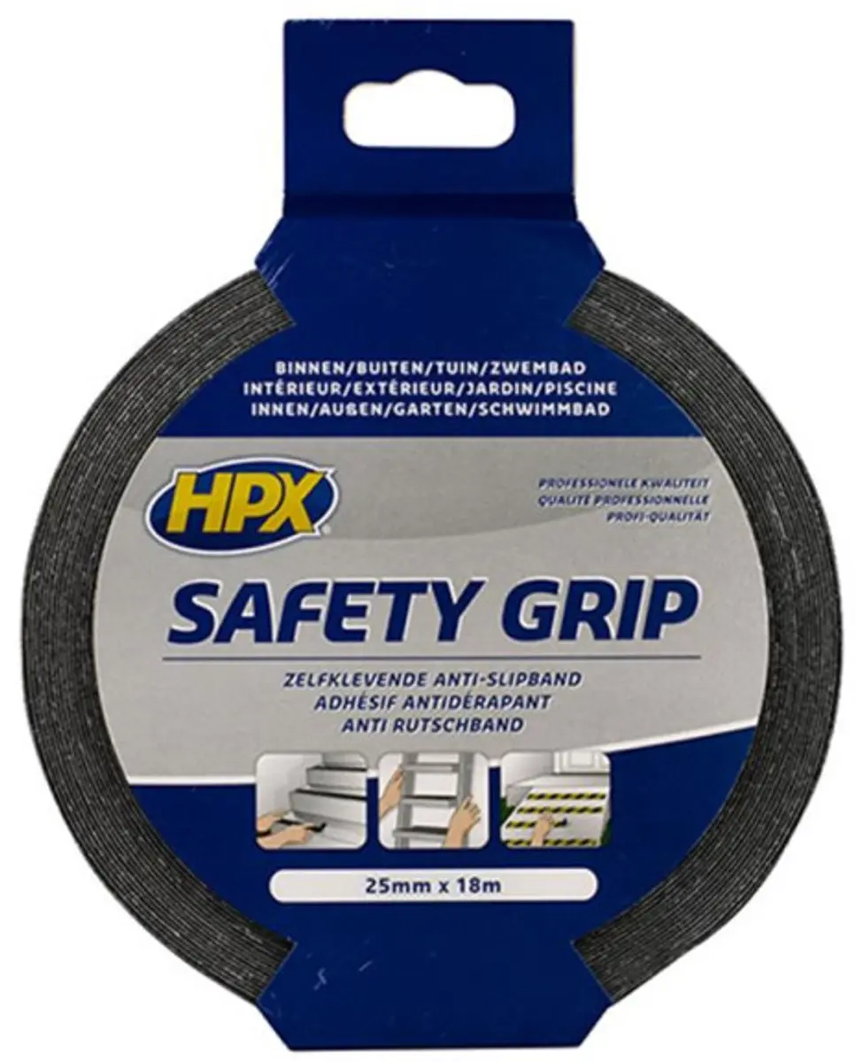 HPX Anti-slip Tape 25mm x 18m - Zwart