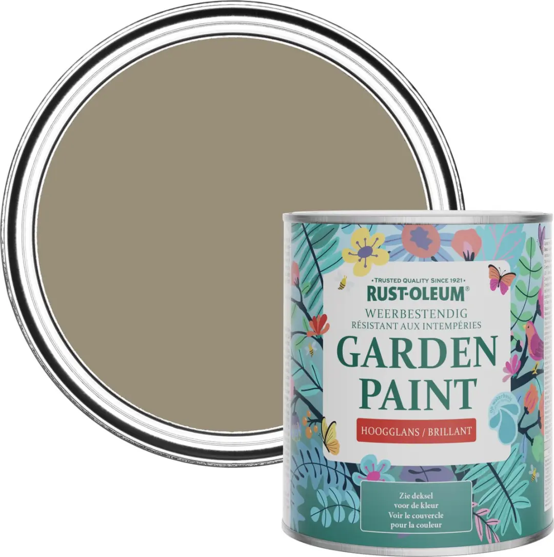 Rust-Oleum Lichtbruin Tuinverf Hoogglans 750ml