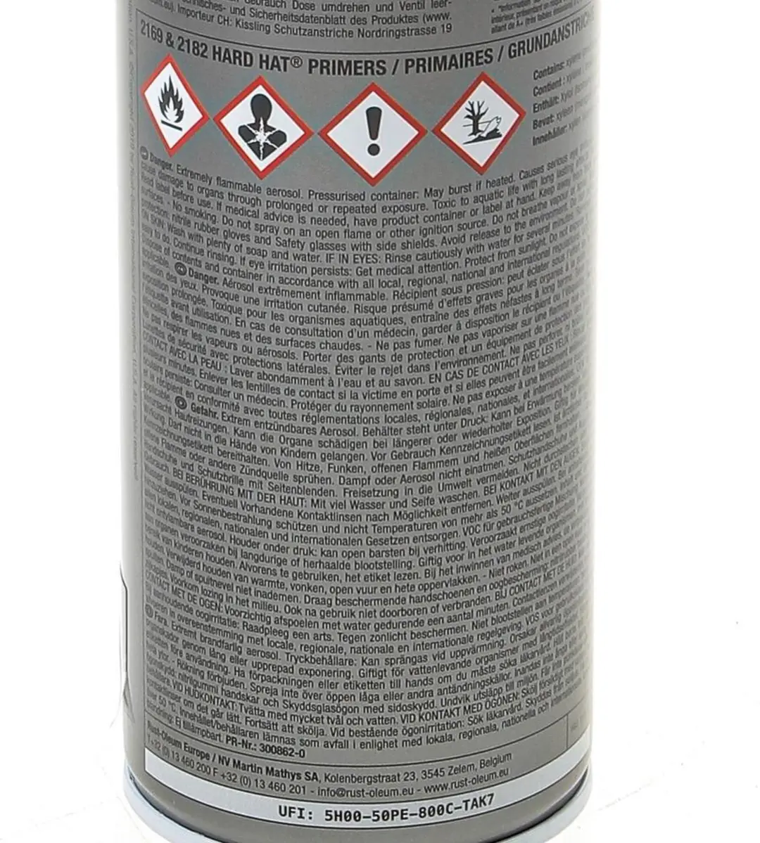 Rust-Oleum 2169 Hard Hat Roestwerende Primer - 500ml - Rood