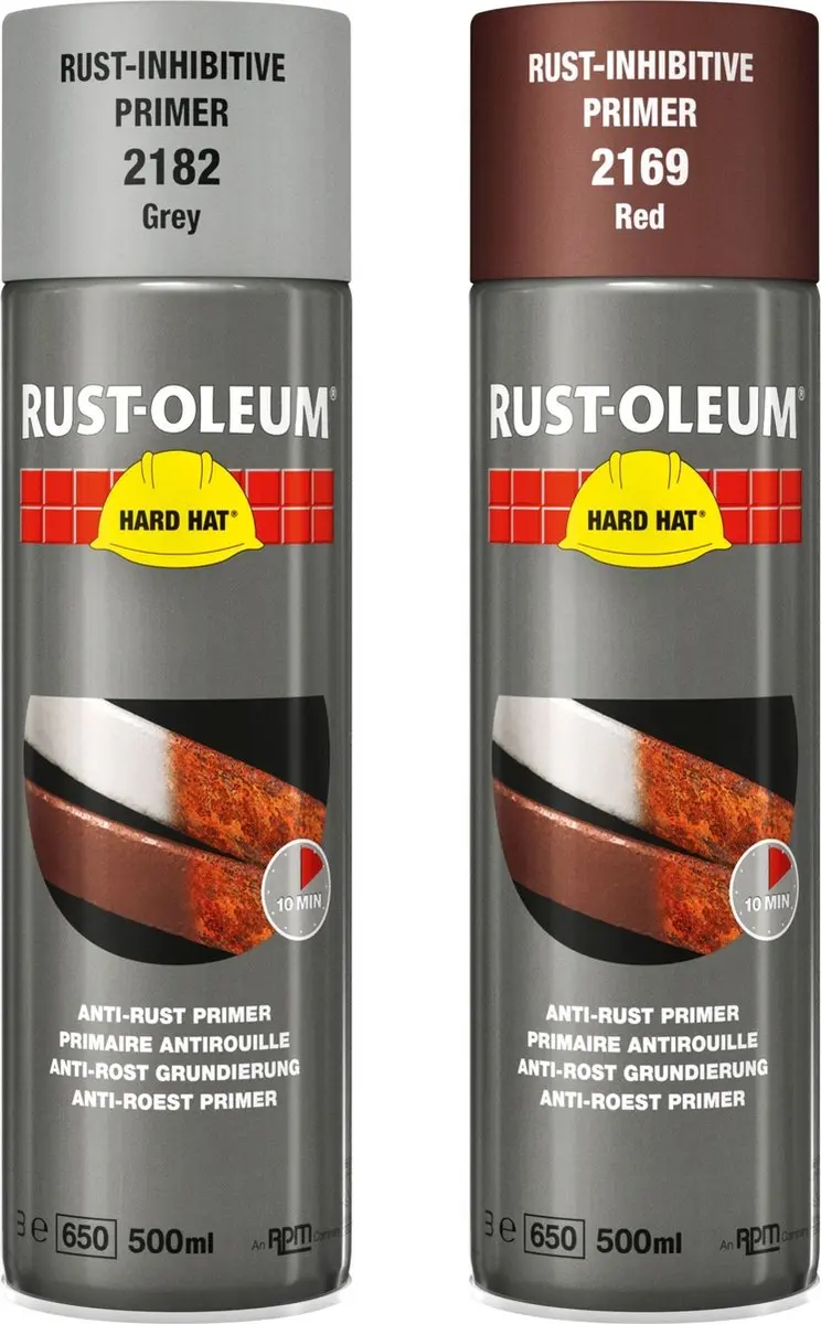 Rust-Oleum 2169 Hard Hat Roestwerende Primer - 500ml - Rood