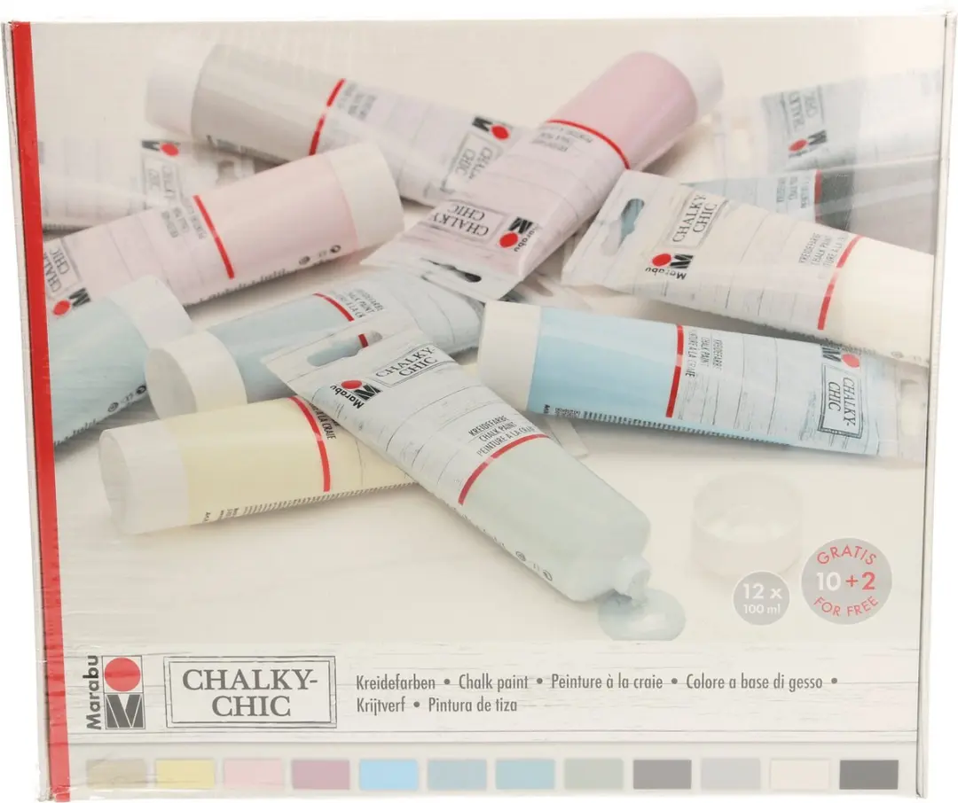 Marabu Chalky Chic Kreidverf 12x100ml