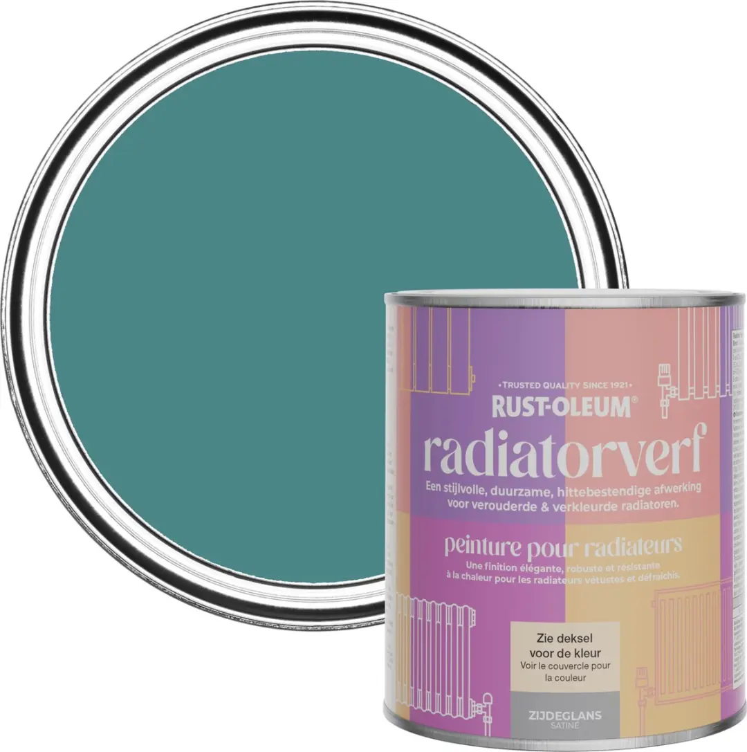 Rust-Oleum Pauwenveer Radiatorverf Zijdeglans 750ml