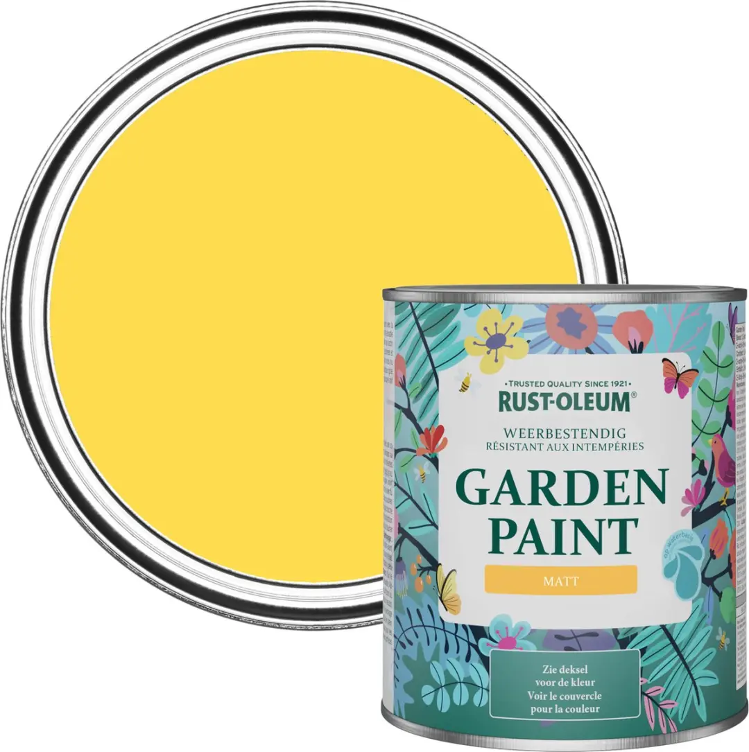 Rust-Oleum Geel Tuinverf Matt Citroensorbet 750ml