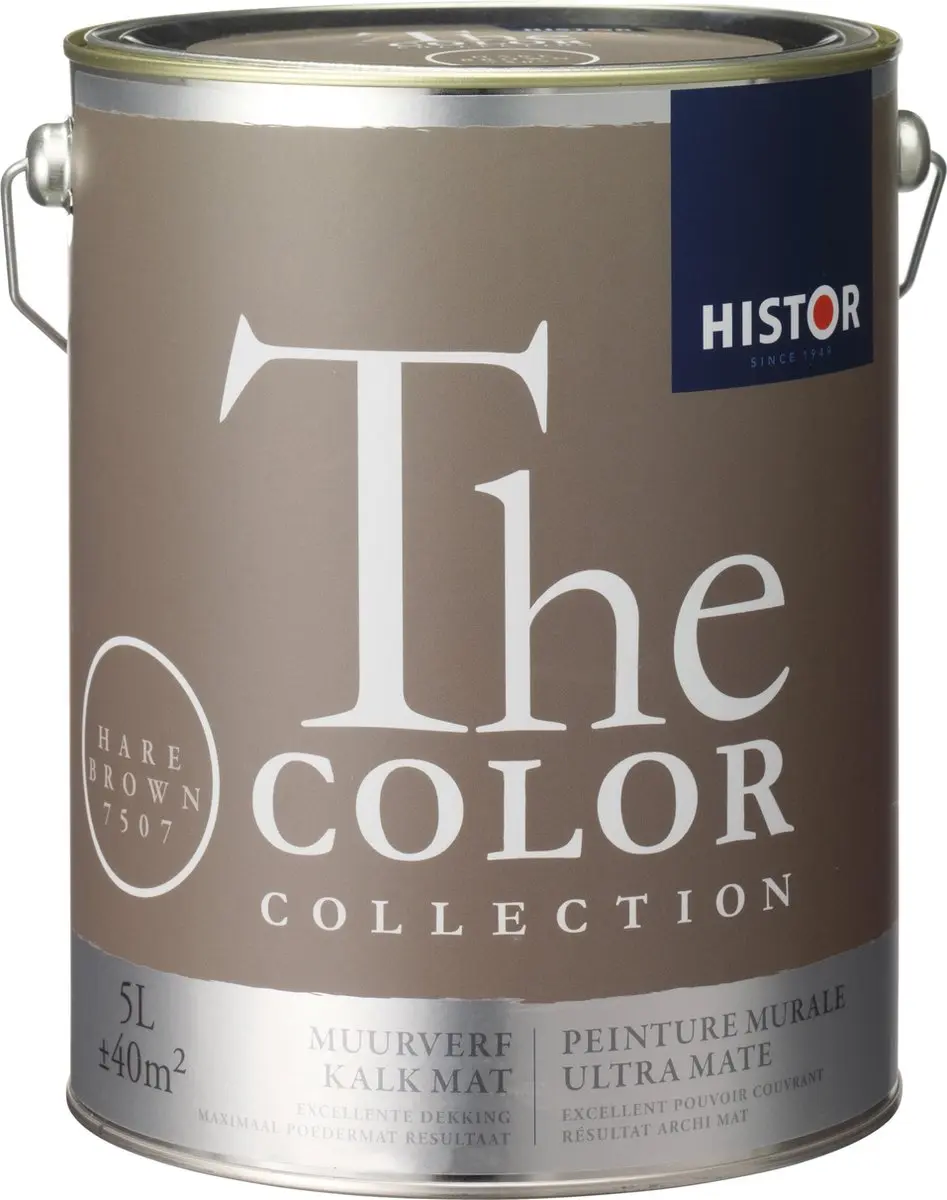 Histor The Color Collection Muurverf Kalkmat Hare Brown 5L