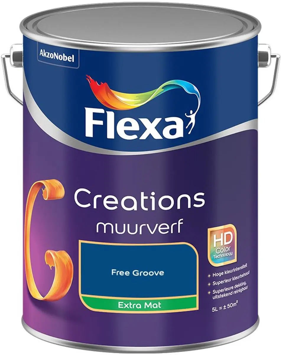 Flexa Creations Muurverf Extra Mat Free Groove - 5L