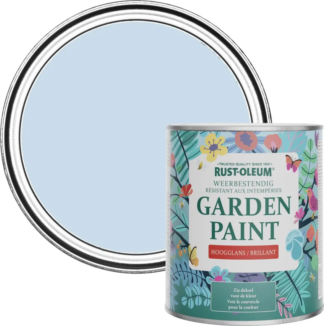 Rust-Oleum Lichtblauw Tuinverf Hoogglans 750ml