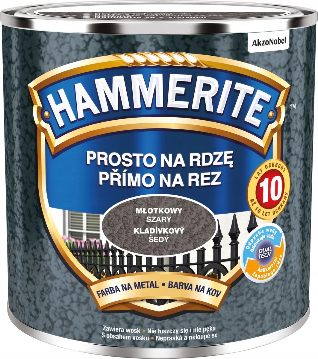 Hammerite Direct Op Roest Hamer 0,25L