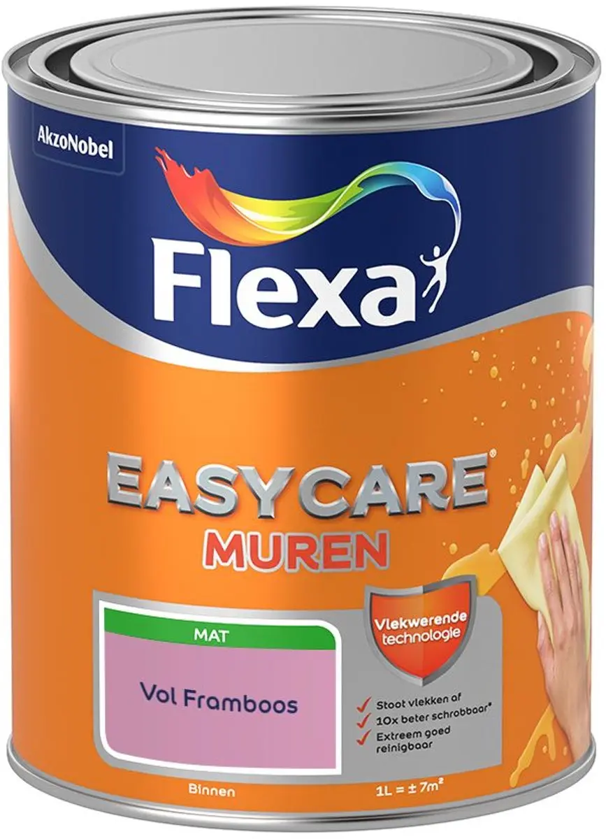 Flexa Easycare Murenverf Vol Framboos 1L