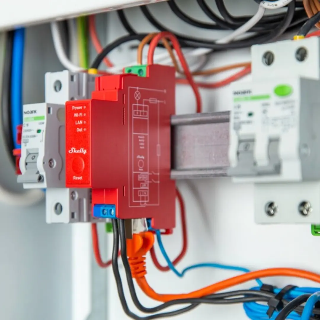 Shelly Shelly1 PRO PM DIN-relais - Rood - afbeelding 6 van 6