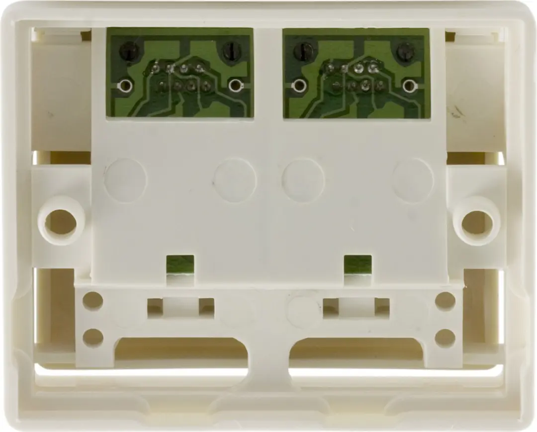 Deltaco VR-4 Wandcontactdoos Cat5e UTP 2x RJ45 Wit