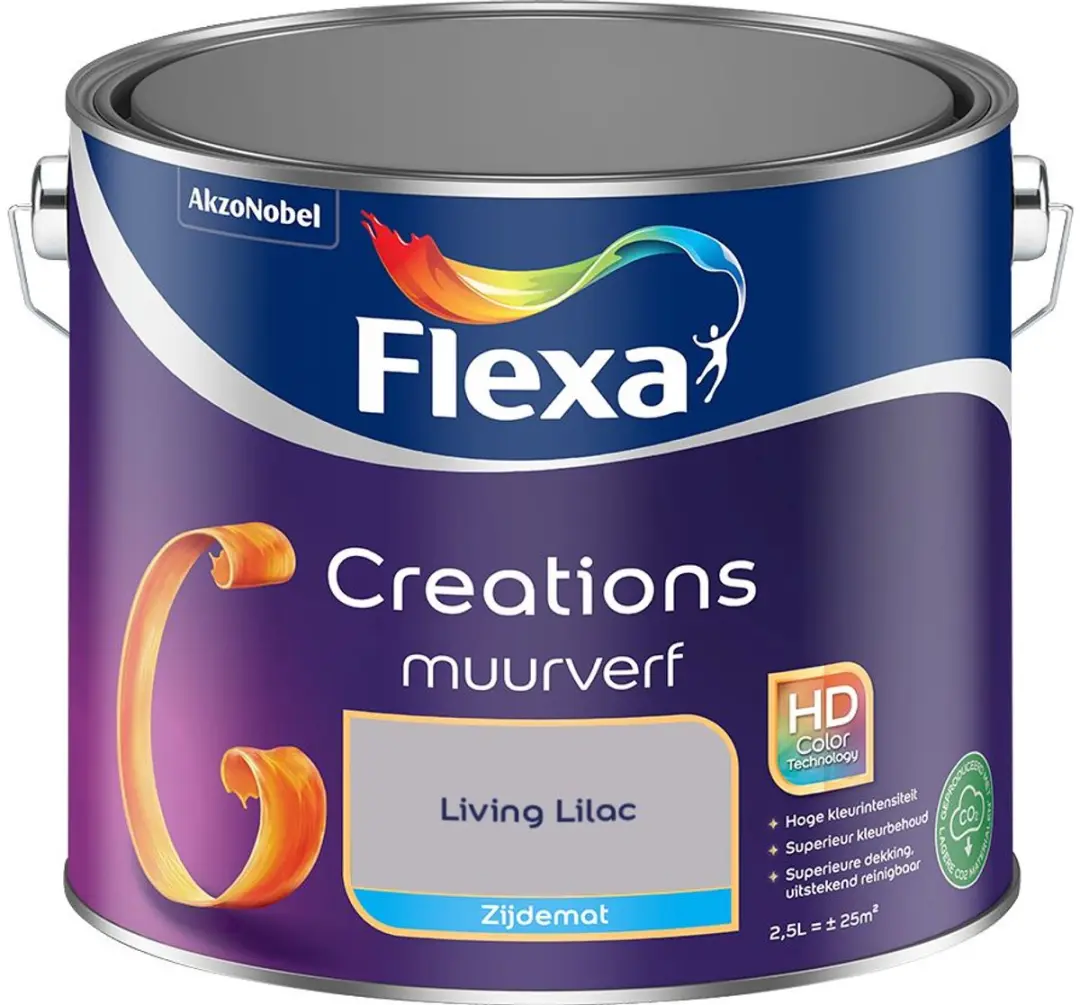 Flexa Creations Muurverf Zijdemat Living Lilac 2,5L