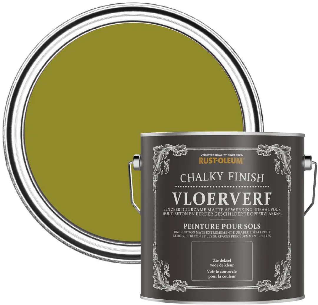 Rust-Oleum Vloerverf Chalky Olijf 2,5L