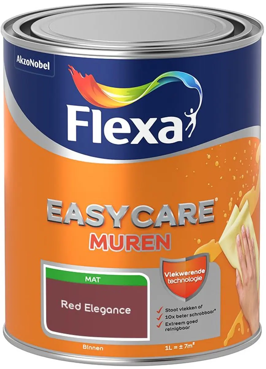 Flexa Easycare Muren Red Elegance Mengverf 1L