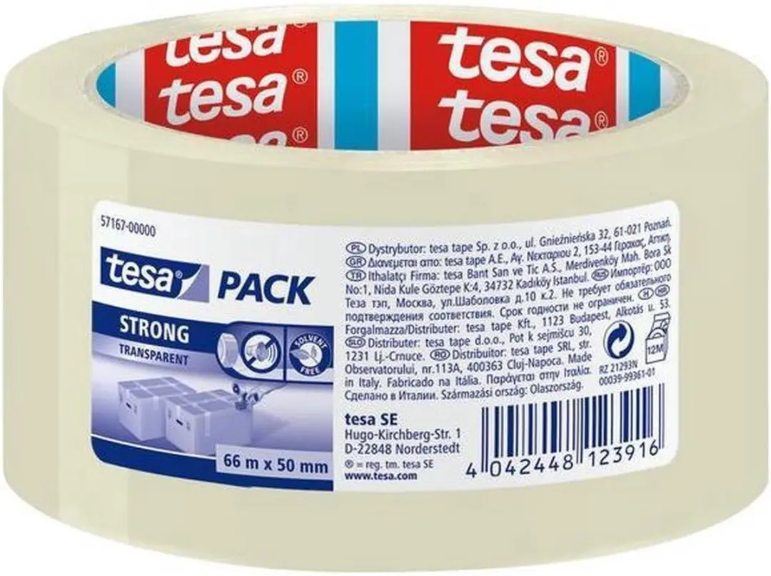 Tesa Verpakkingstape 66m x 50mm - Bruin