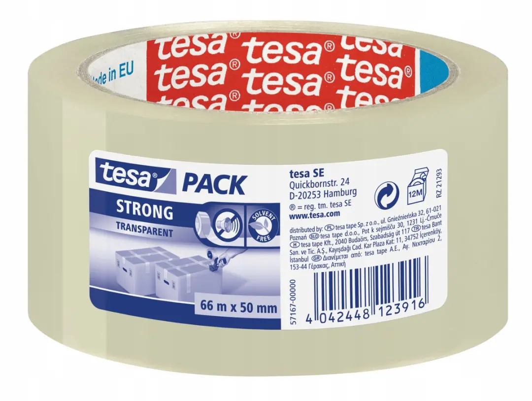 Tesa Verpakkingstape 66m x 50mm - Bruin
